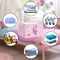 Adorable Pink Unicorn Basket for Girls Rectangle Cloud Star Heart Shelf Basket Clothes Books Toy Storage Cube, 21L
